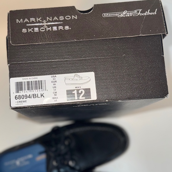 Skechers + Mark Nason Crewe Loafers Leather Boat Shoe Mens sz 12 w/box - Picture 7 of 8